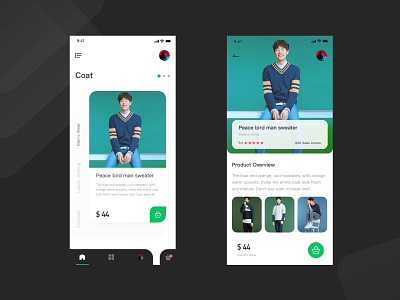 Daily practice of Shopping concept interface design