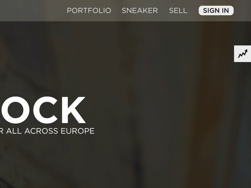 Sneakstock feature GIF after affects animation design flat minimal redesign shoes sneaker ui ux web 2.0 webdesign website