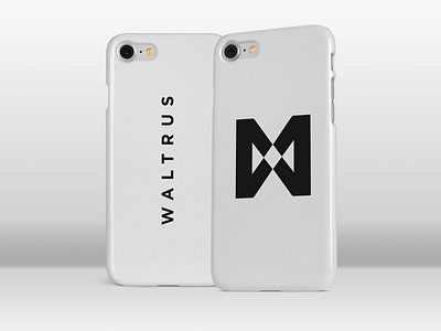 Waltrus case prototype branding case clothing brand design illustration iphone logo minimal phone phone case white