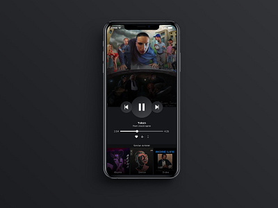 Daily UI Challenge #010 [Music Player] app daily 100 daily ui design flat minimal music music app ui ux web webdesign