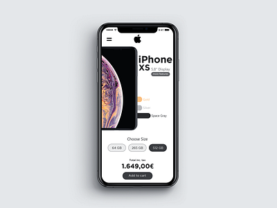 Daily UI Challenge #012 [E-Commerce] app apple dailyui design e commerce ecommerce flat identity illustration ios iphone iphone x minimal ui ux web webdesign website