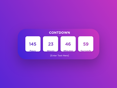 Daily UI Challenge #014 [Countdown]