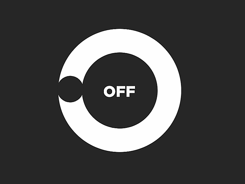 Daily UI Challenge #016 [On/Off Switch] adobexd animation color creative dailyui design flat graphics illustration minimal onoff switch ui ux vector web webdesign website