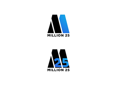 New Million25 Logo branding color creative design flat graphics illustration logo millionaire minimal photoshop typography vector web webdesign website