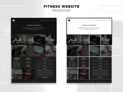 Fitness website redesign