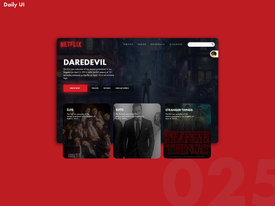 Daily UI Challenge #025 [TV App] adobexd app branding color creative dailyui design flat graphics illustration logo minimal tv ui ux web webdesign website