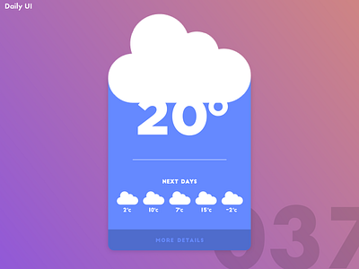 Daily UI Challenge #037 | Weather