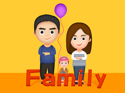 Family design illustration