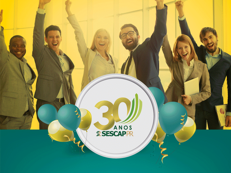 Campanha 30 Anos -SESCAP-PR campaing campanha criative design institucional marketing