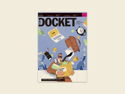 ACC Docket magazine May Issue cover art illustration lifestyle magazine shanghai