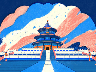 Temple of Heaven branding illustration lifestyle shanghai temple of heaven