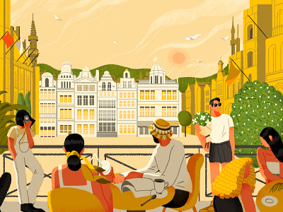 Culture Trip Brussels brussels culture culturetrip illustration lifestyle magazine shanghai