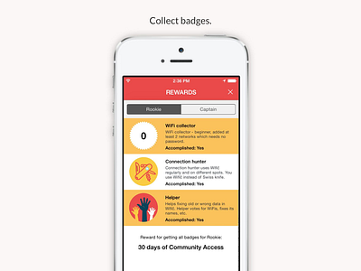 Wifič | Gamification using rewards and badges