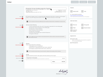 Proposal | Create online business proposals