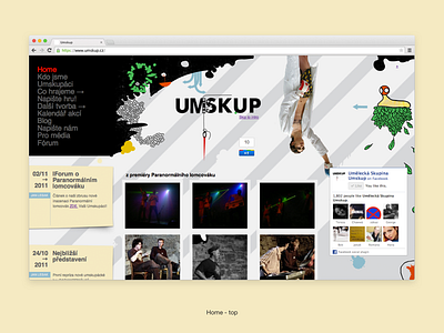 UMSKUP art homepage minikapela ui umskup ux website