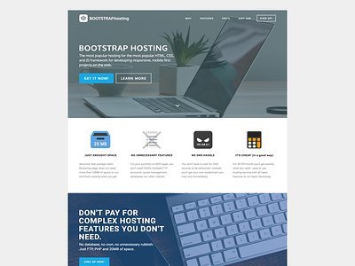 Bootstrap.hosting MVP | Hosting for static Bootstrap websites bootstrap design host hosting minimum mvp product server viable