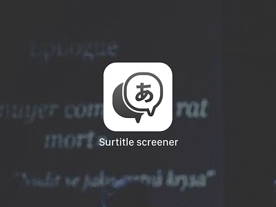 Subtitles for theatre | Mobile screening icon