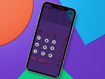 Calculator Daily Ui #004 With Iphone X