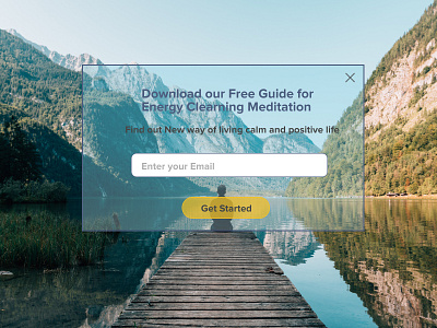 Pop Up/ Overlay daily 100 challenge dailyui design meditation overlay popup ui ui ux design ux