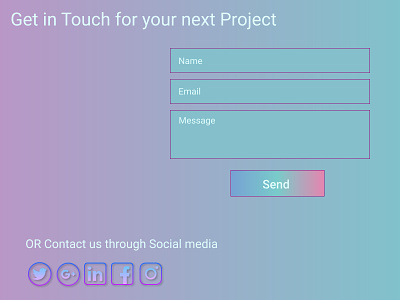 #028 Contact Us contact contact form contact page contact us daily 100 challenge dailyui design gardient ui ui ux ui ux design ui 100 ui 100day ux ux ui ux design