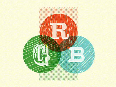 Retro RGB digital print retro rgb storybook