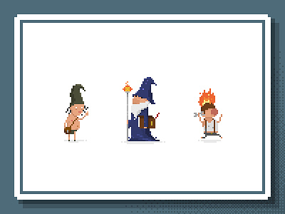 The Incredible Barrowmaze Raiders - pt.5 character design dnd ill illustration ose pixel art