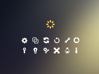 Icons corporate design flat icon icons iconset key keys set tie vector white