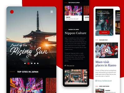 Mobile Travel Guide design guide japan mobile mobile design travel ui ux web website