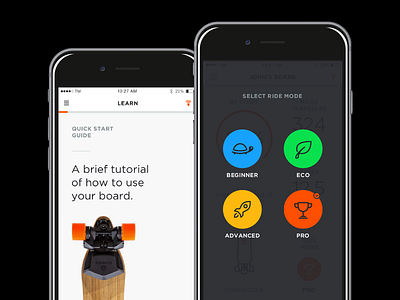 Boosted Boards iOS App app electric ios skateboard