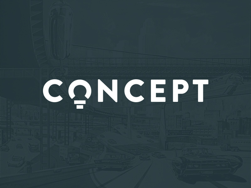 Conc.pt logo minimal clean brandon brandon grotesque modern futurist futurism retro