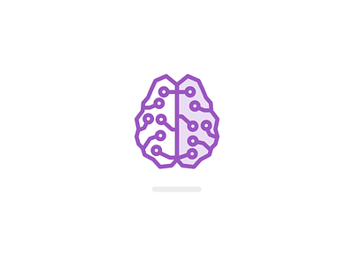Cyberbrain brain icon icons illustration lineart memory minimal simple