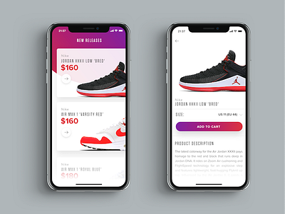 Sneakers Shopping UI