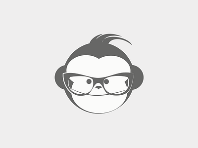 Monkey Business character clever cute face illustration logo monkey smart