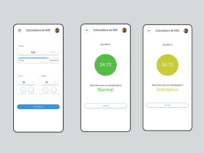 Daily UI 004 - Calculator IMC bmi daily ui design imc light mode light theme ui ux web