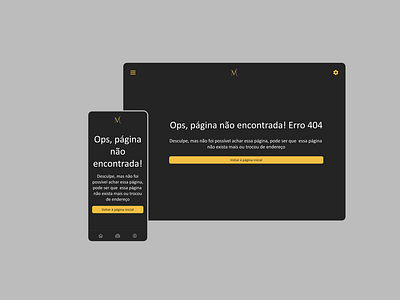 Daily UI 008 - Page not Found daily ui dark mode dark theme design ui ux web