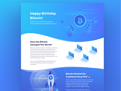 10 Years of Bitcoin | Infographic Landing Page