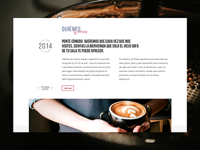 D'sala café design graphic design interface layout ui ux web webdesign website white