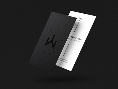 Business card black branding business card graphic design minimal white