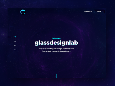 Web Glass Design Lab blue brand design gradient green interface minimal mobile space ui web white