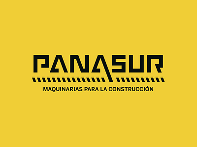 Panasur black brand branding construction design graphic design identity logo logotype vehicle yellow