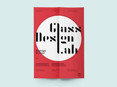 Poster design for Glass Design Lab