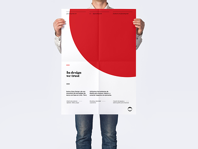 Poster Glass 2 brand concept design graphic layout logo minimal poster red studio ui visual design white