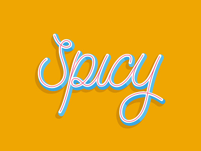 Spicy Type design handlettering illustration letterdesign lettering lettering art logo type type design typedesign