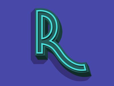 R branding illustration letterdesign lettering lettering art logo type type design typedesign typography