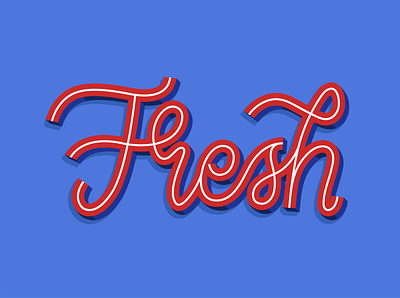 Fresh design illustration letterdesign lettering lettering art logo type type design typedesign typography