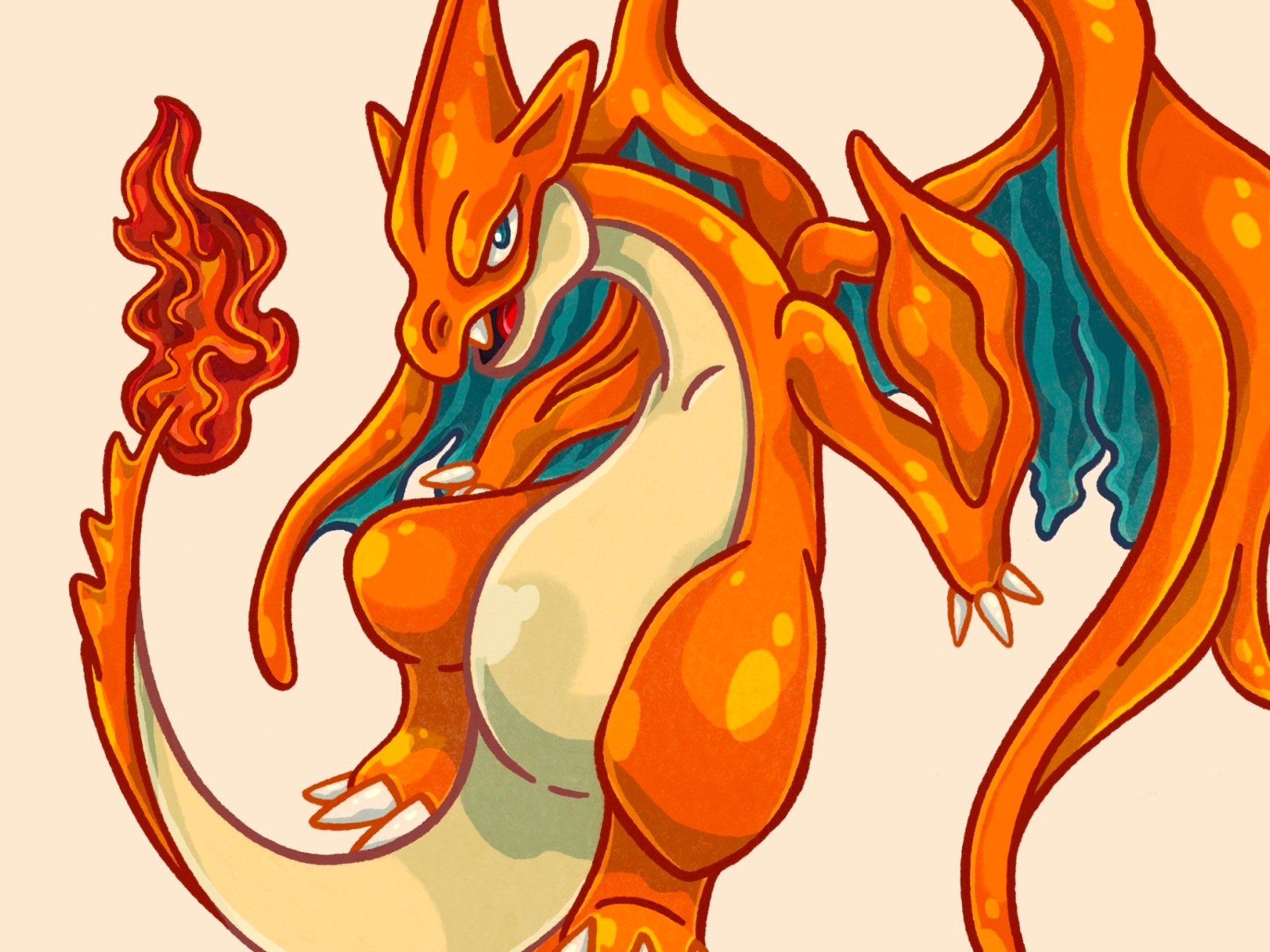 Pokemon FanArt  Mega Charizard X-Y isra1shot - Illustrations ART