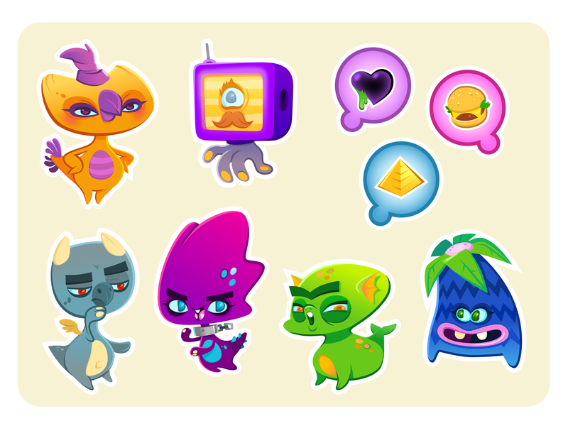 Grumpy Pets by Curtis Bathurst on Dribbble