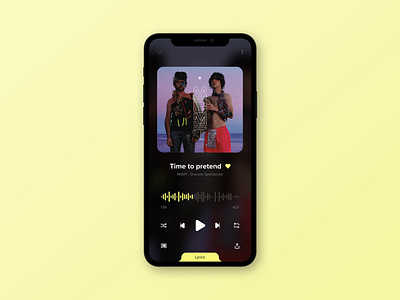 Daily UI #9 - Music player app design figma graphic design iphone music music player ui vector