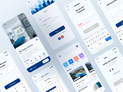 Booking App app booking branding button card clean colors design dribbble figma form iphone product design registration ui ux