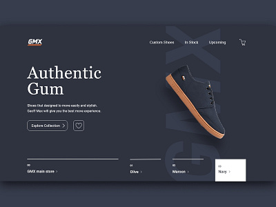 Shoes Brand Website branding design ui ux web website